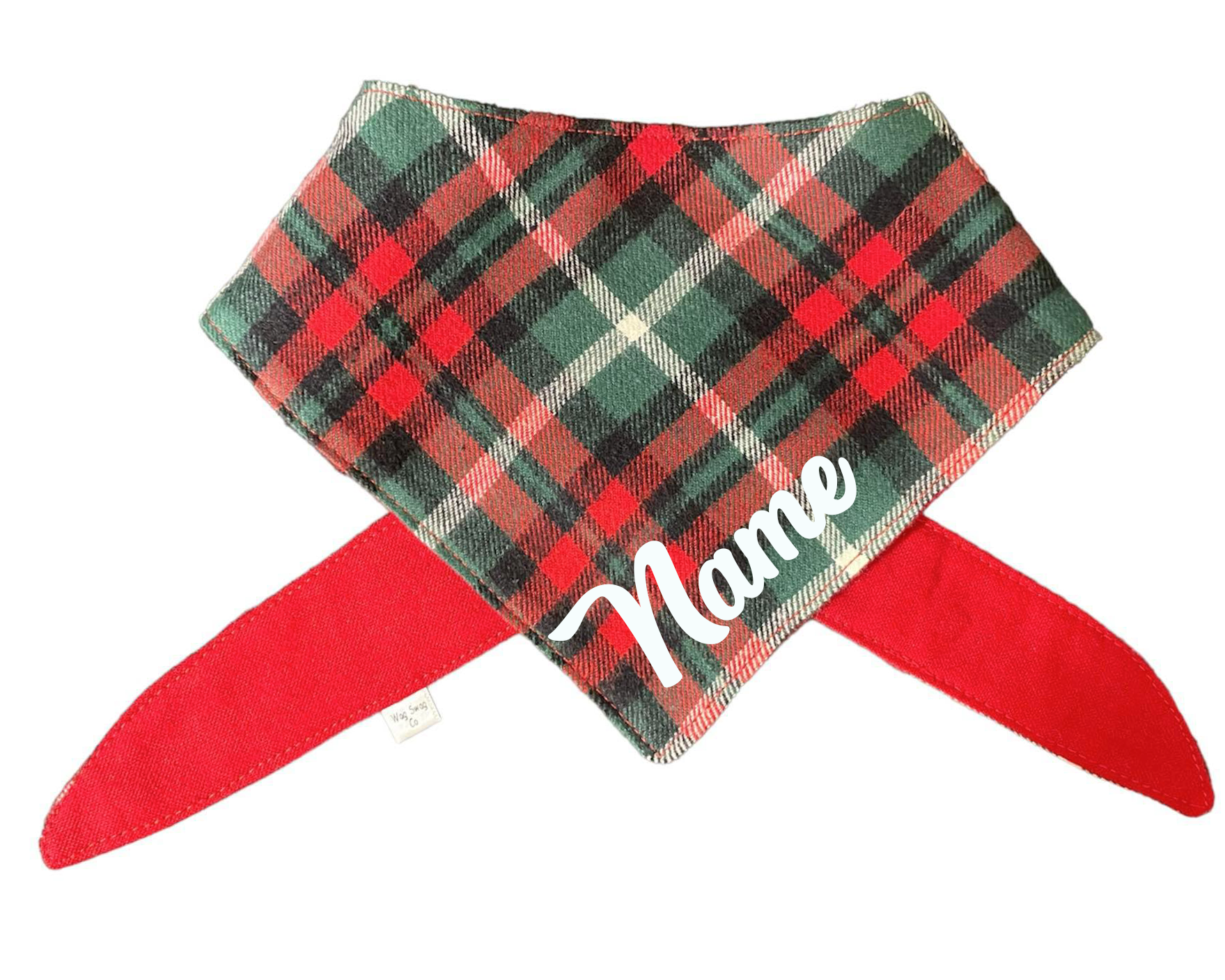 Red and Green Plaid Bandana (Flannel) – WagSwagCo
