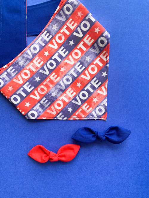 Vote Patriotic Election Dog Bandana