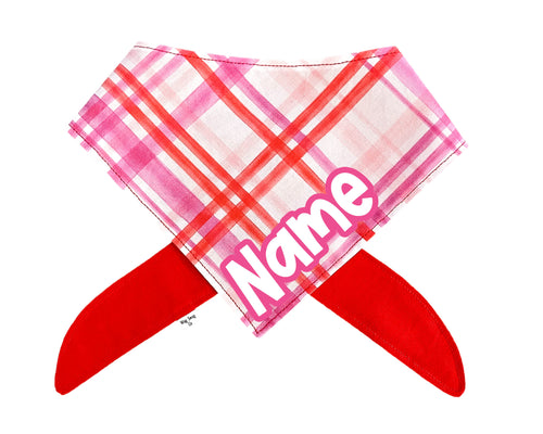 Valentine's Day Plaid Bandana