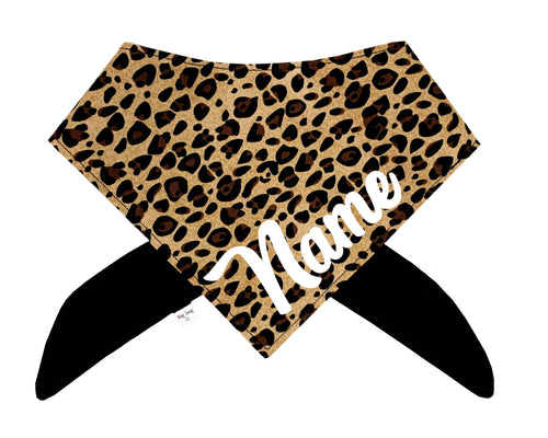 Cheetah Print Bandana | White or Red Font Selection