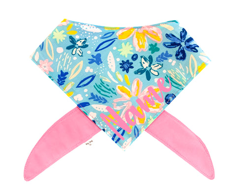 Blue Floral Daze Bandana